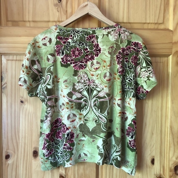Liz Claiborne First Issue embellished tee Sz XL - Picture 6 of 7